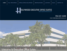 Tablet Screenshot of hollywoodofficesuites.com